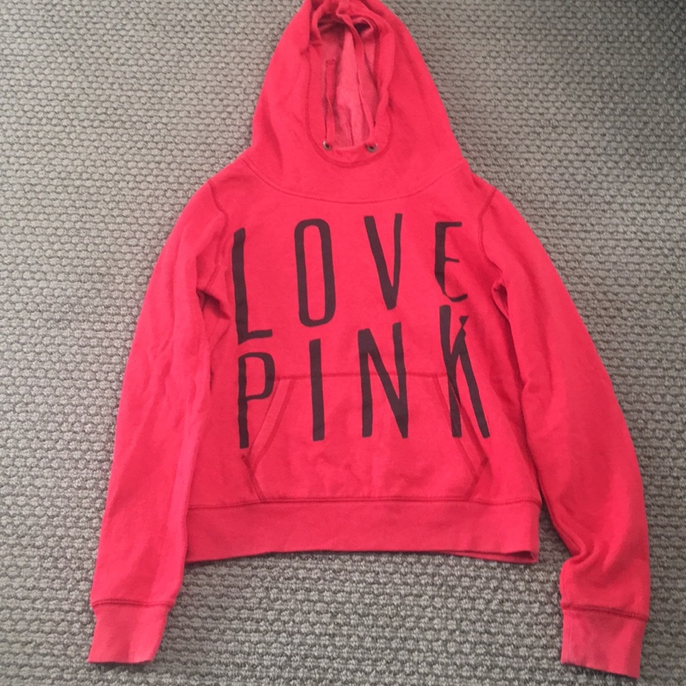 Victoria Secret Pink  hoodie Size medium Red
